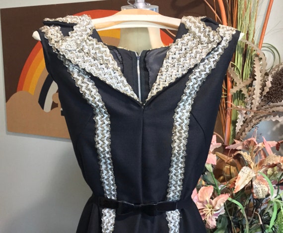 1960's Custom Tailored Black Evening Jumpsuit - image 1