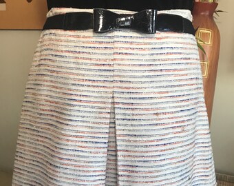 Tommy Hilfiger 1990s Ladies Red White and Blue Striped Skirt