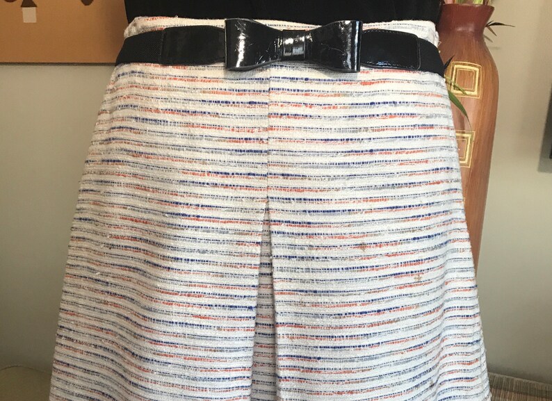 Tommy Hilfiger 1990s Ladies Red White and Blue Striped Skirt image 1