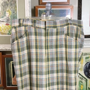 Jaymar Slack 1970’s Men’s Gray Plaid Slacks