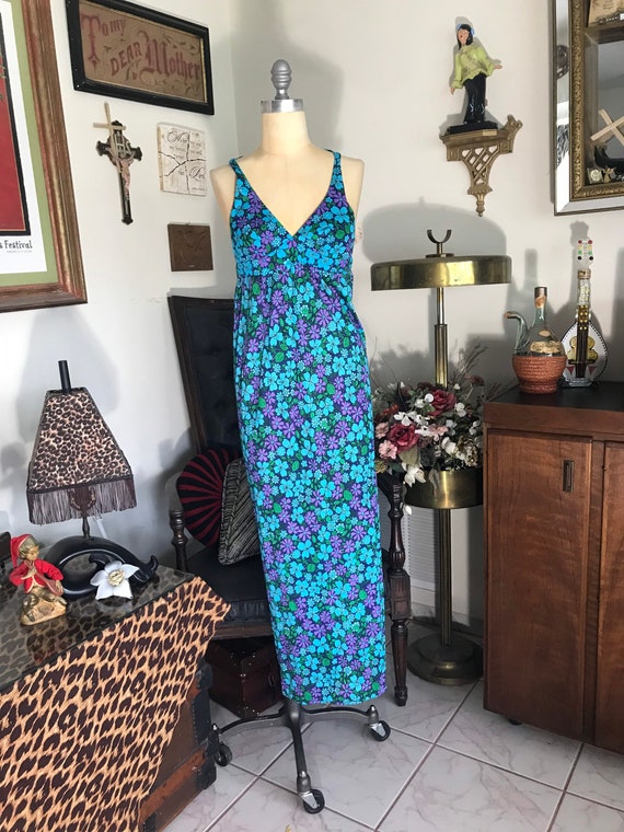 High Tide 1960s Halter Style Maxi Dress - image 2