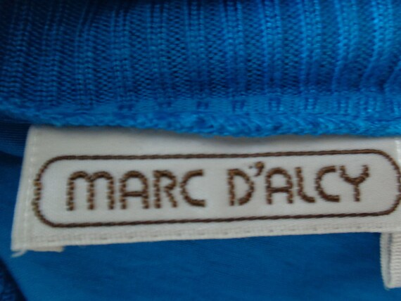 Marc D'Alcy 1980's Ladies Light Weight Royal Blue… - image 7
