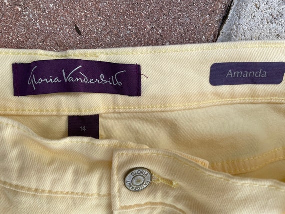 Gloria Vanderbilt Amanda 1990s Ladies Pale Yellow… - image 3