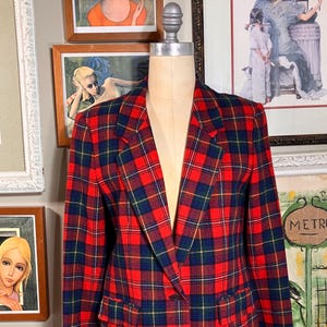Pendleton 1960’s Virgin Wool plaid blazer