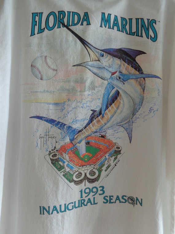 1993 Florida Marlin's Inaugural Season Cotton Shir
