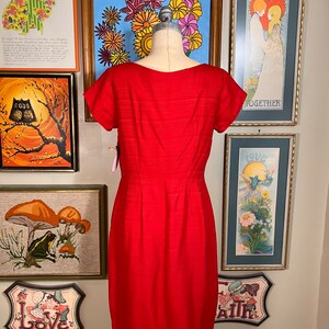 Famous Fashions 1960's Classic Red Dress image 3