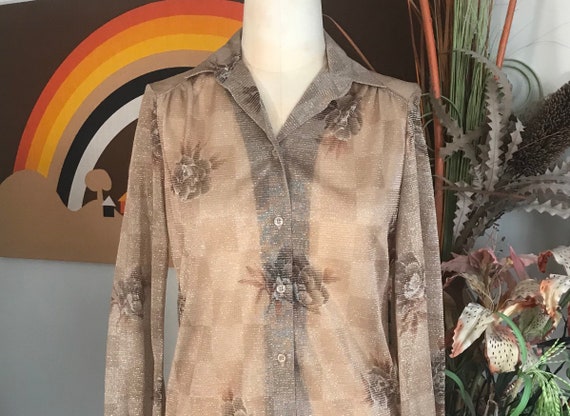 Bodin 1970s Disco Blouse - image 1