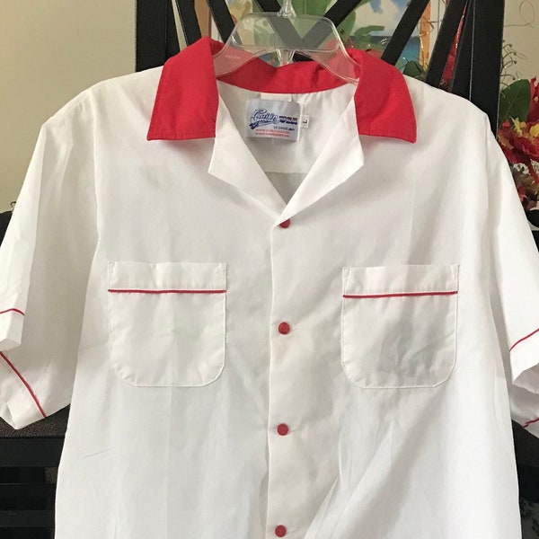 Crusin USA 1950's Style Men's Bowling Shirt Large (Deadstock)