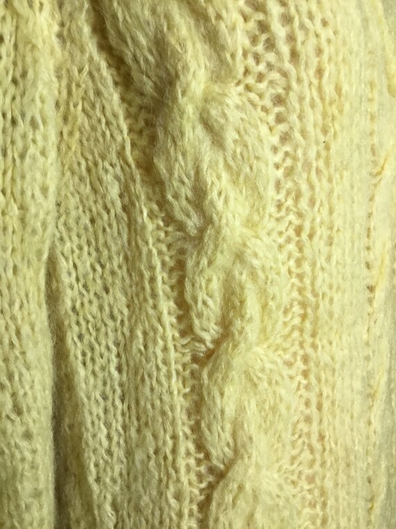 Hand Knit Italian 1960's Mohair Sweater - image 4