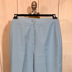 Circe 1970s Petite Light Blue Polyester Slacks NWT Deadstock