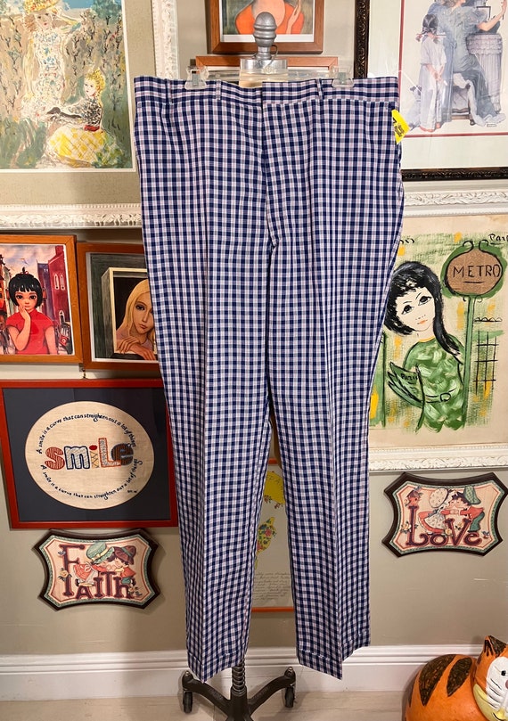 Higgins Slacks 1970's Men's Plaid Pants - Etsy