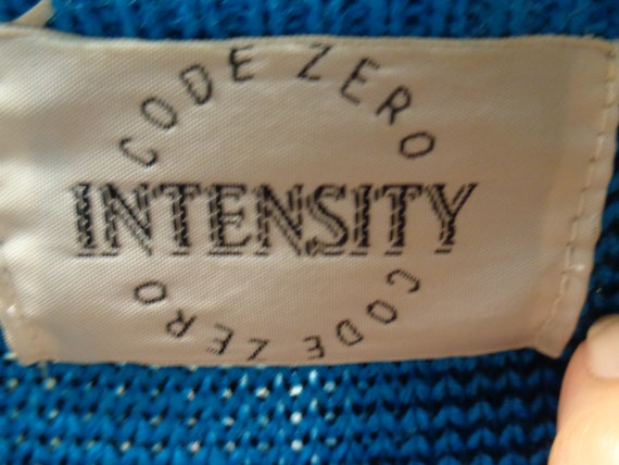 Code Zero 1980's Men's X Large Pullover Blue Acry… - image 5