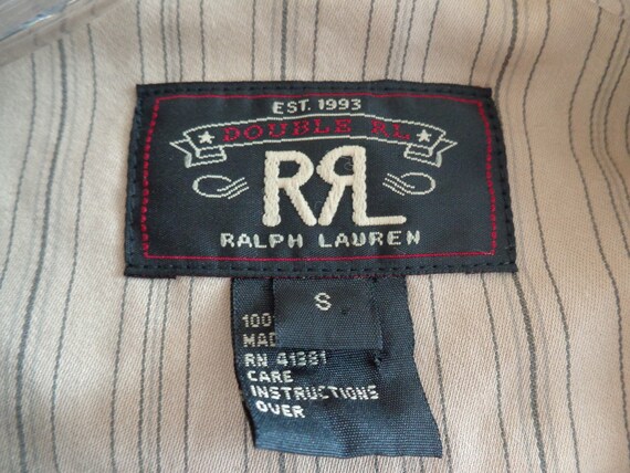 Double RL  by Ralph Lauren 1980's Men's Black 100… - image 8