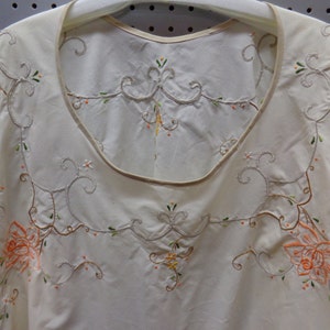 1970's Poncho Embroidered image 1