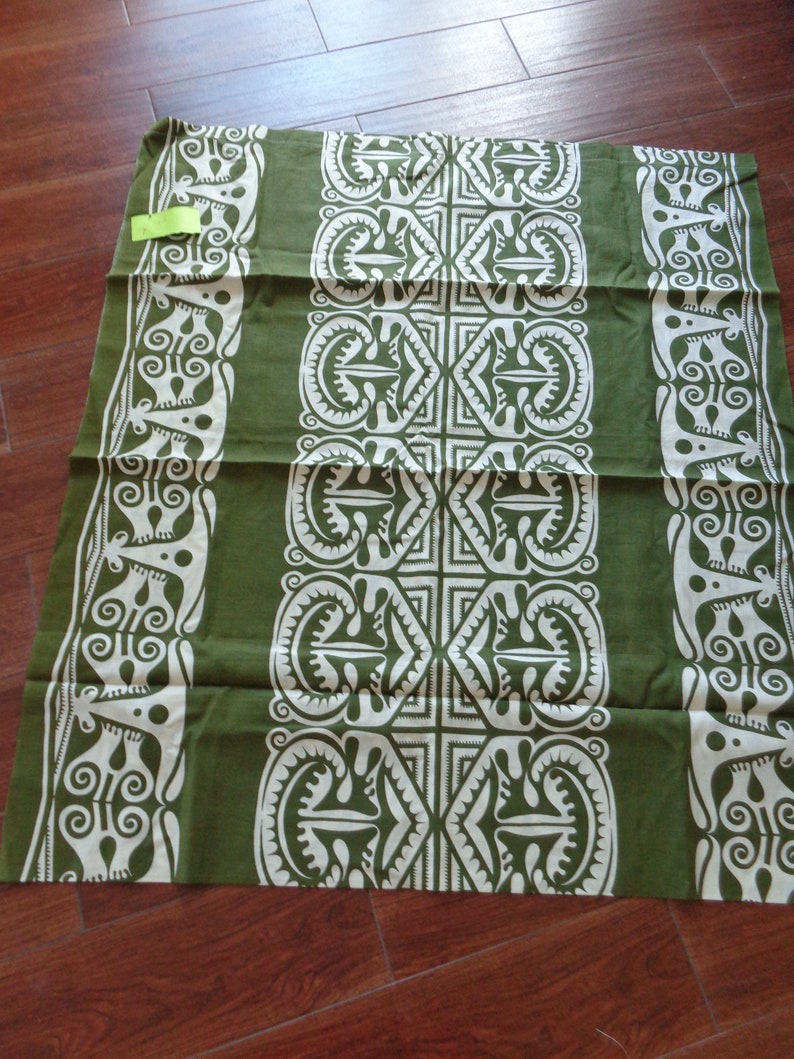 VINTAGE 1980/'s Tiki Print Marmeiko Type Fabric available