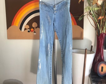 Bell Bottom Spandex Jeans - Etsy 