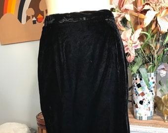 Victor Costa 1980s Velvet Formal Maxi Skirt