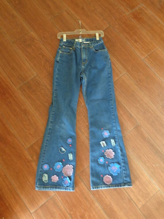 Gap Girls Flared Jeans 1970's Style 