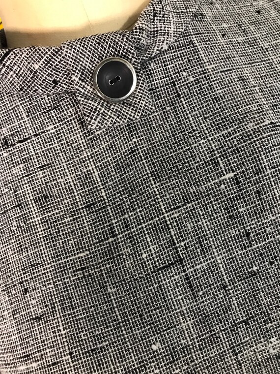 1960’s Mod Cotton Tweed Shift Dress - image 4