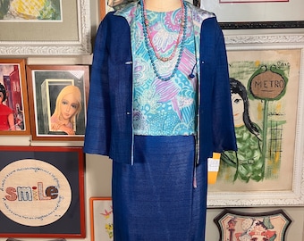 Dynasty 1960's 3 Piece Blue Suit