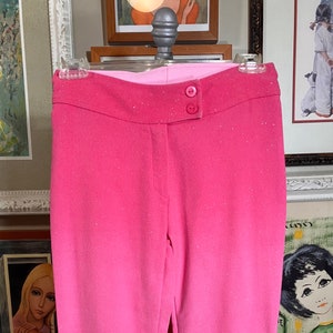 Illusion 1990&#39;s Spandex Pants Pink Sparkle Ladies