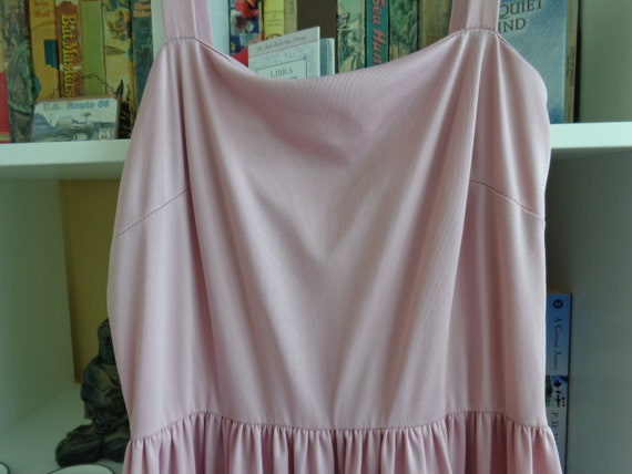 1970's Mauve & Lace Disco Dress