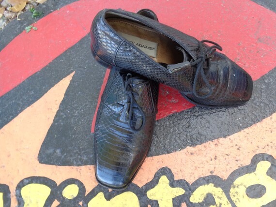 stacy adams snakeskin shoes