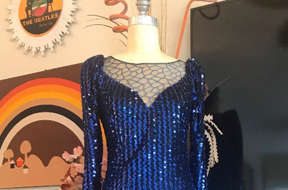 New Leaf 1980s Sequined Dress - image 1