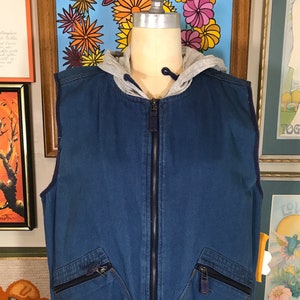 JL Colebrook 1990’s Vest with Hoodie Cotton Canvas