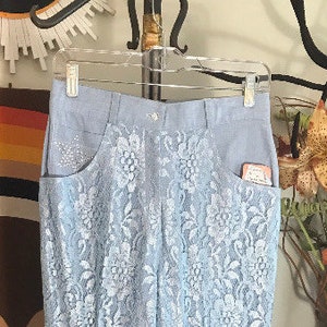 Doninna 1980&#39;s Lace and Linen Pants