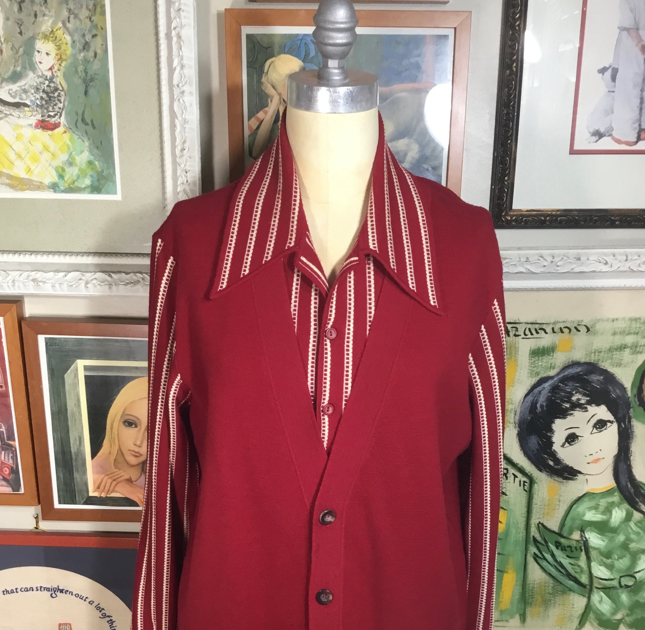 Damon Italy 1980's Men's Pullover Sweater
