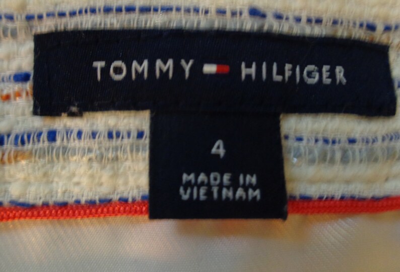 Tommy Hilfiger 1990s Ladies Red White and Blue Striped Skirt image 4