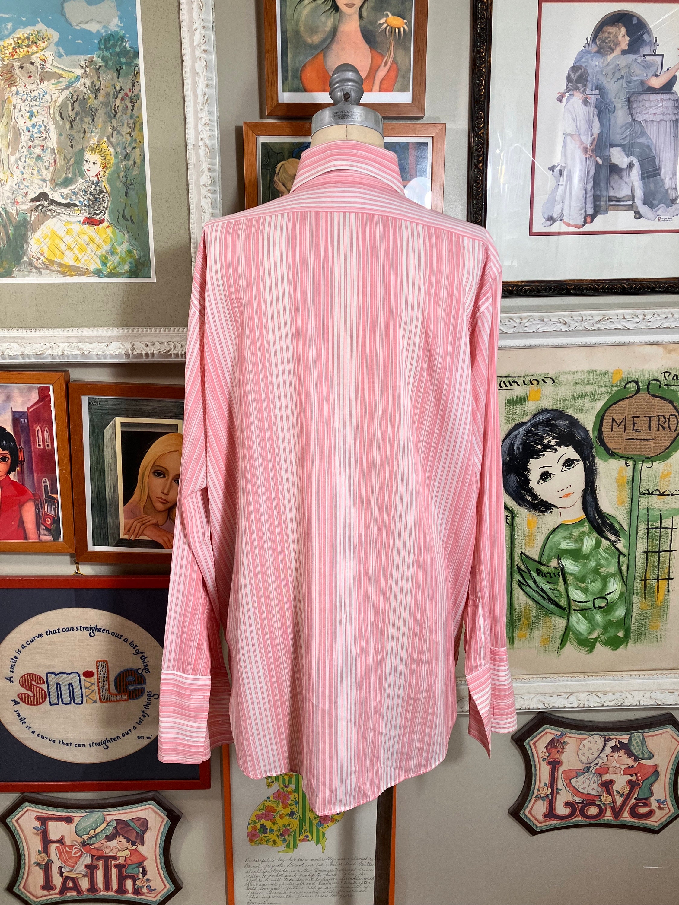 ★PARTIMENTO★ Chalk Stripe Roll Up Half Shirts Charcoal Work Shirt Charcoal Long Sleeve Tall w/Front Zipper