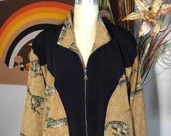 Valentina 1990's Women's Leopard Print Jacket