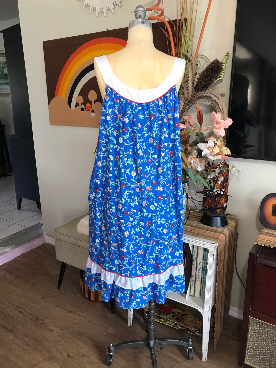 1980s Cotton Sun Dress House Dress - Etsy