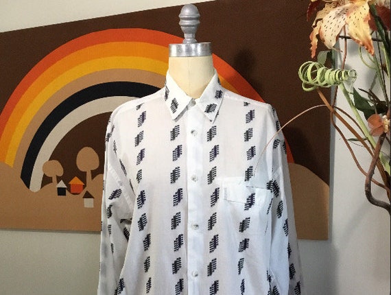 Jhane Barnes 1980’s Men’s Shirt - image 1