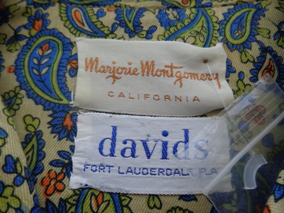 Marjorie Montgomery 1960s  Paisley Dress-deadstock - image 6