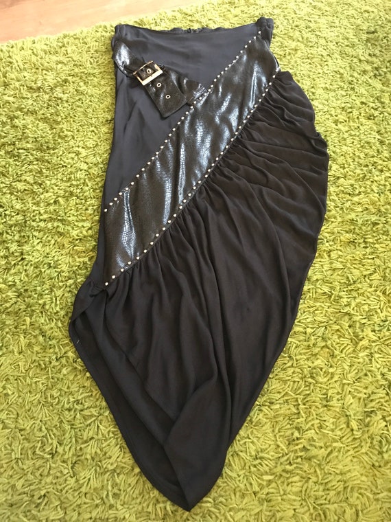HV4 Paris 1980s Leather Skirt Set - image 10