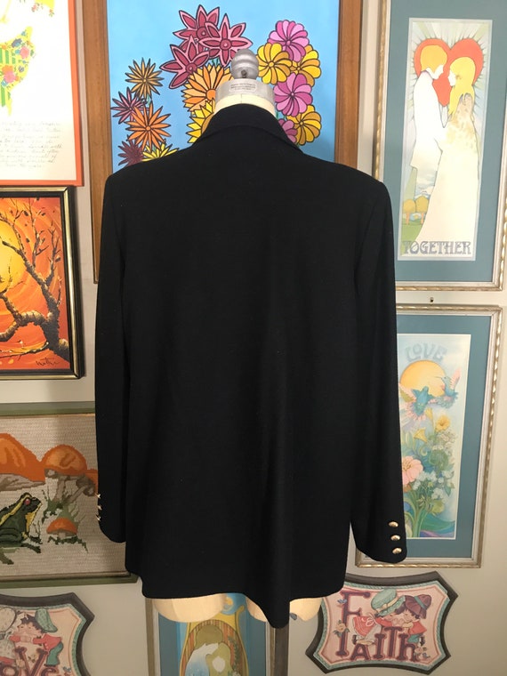 Appleseed's 1990's Ladies Black Wool Suit - image 3