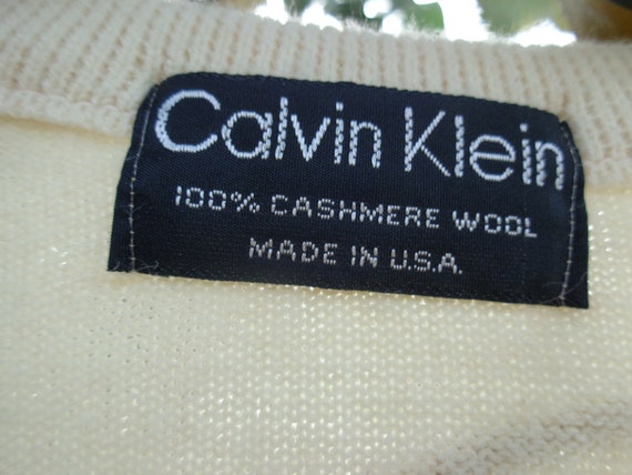 Calvin Klein 1980s Cashmere Pullover Sweater - image 5