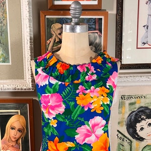 1980&#39;s Hawaiian Maxi Dress