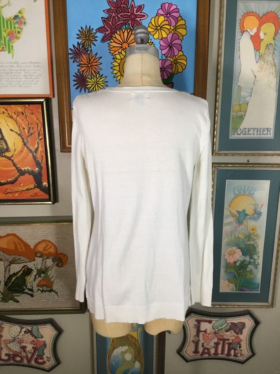 Old Navy 1980’s Ladies Cotton Knit Pullover Top - image 3