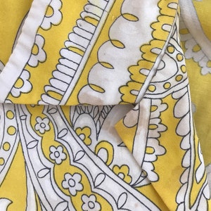 Alex Colman 1960's Yellow and White Paisley Blouse image 7