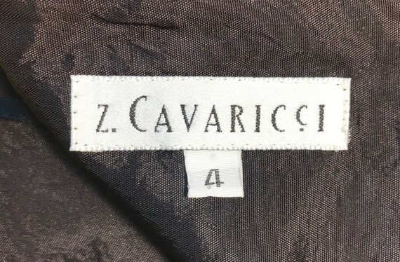 Z Cavaricci 1980s Black Velvet Mini Skirt - image 4