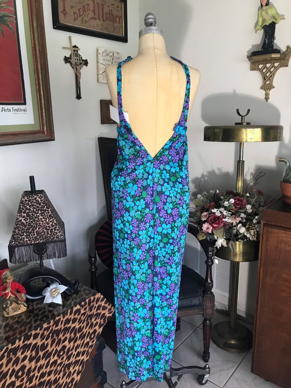 High Tide 1960s Halter Style Maxi Dress - image 3