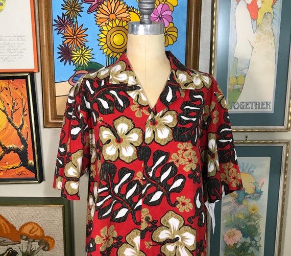 Royal Creations 1980’s Hawaiian Men’s Shirt - image 1