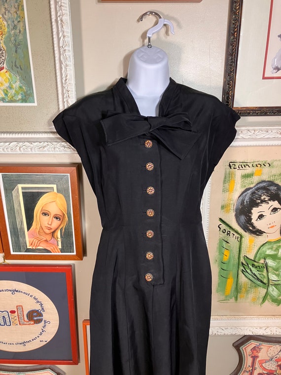 1940's Taffeta Dress - image 2