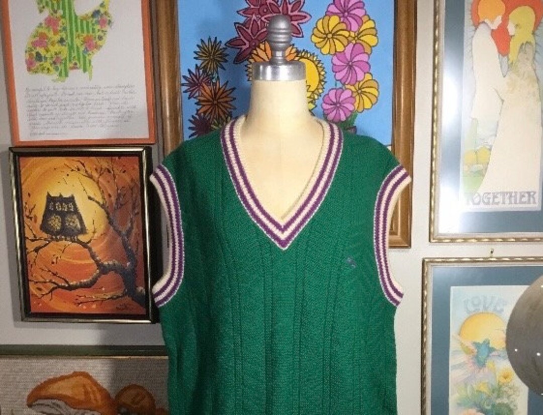 TFW49 KNIT VEST (GREEN) 【本日限り値下げ中】 Blue Blue Japan FW24 Sweater vest in deep teal wool and