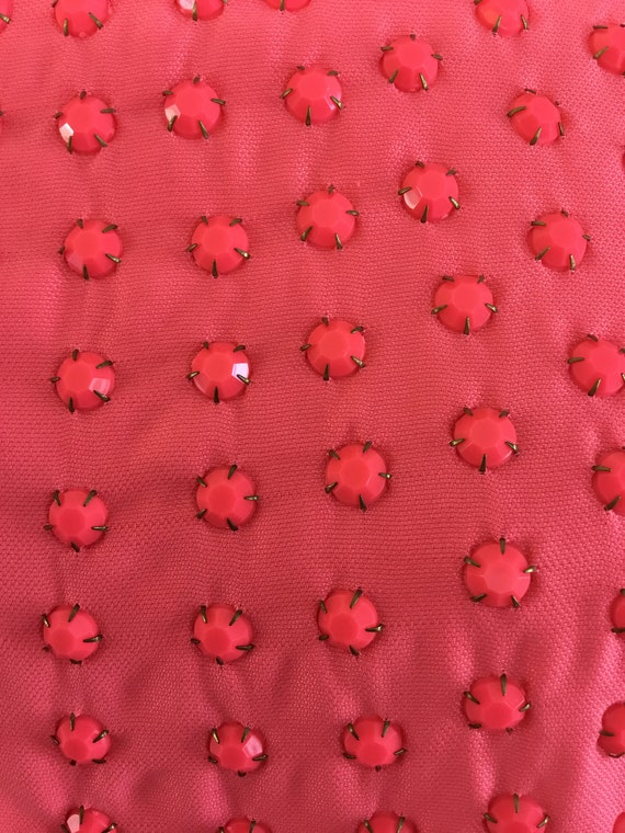 Karta 1990's Bubblegum Pink Beaded Party Dress - image 5