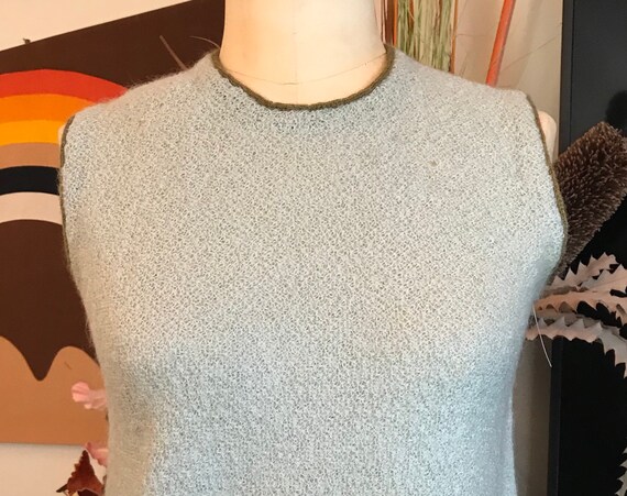 1960s Mohair Knit Skirt Set Suit
